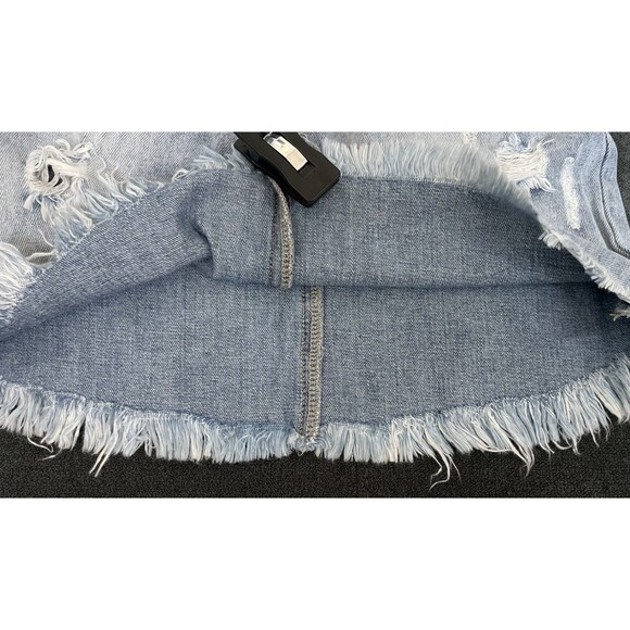NWT's Hayden Girls 14 Paper Bag Distressed Jean Skirt - Picture 2 of 8